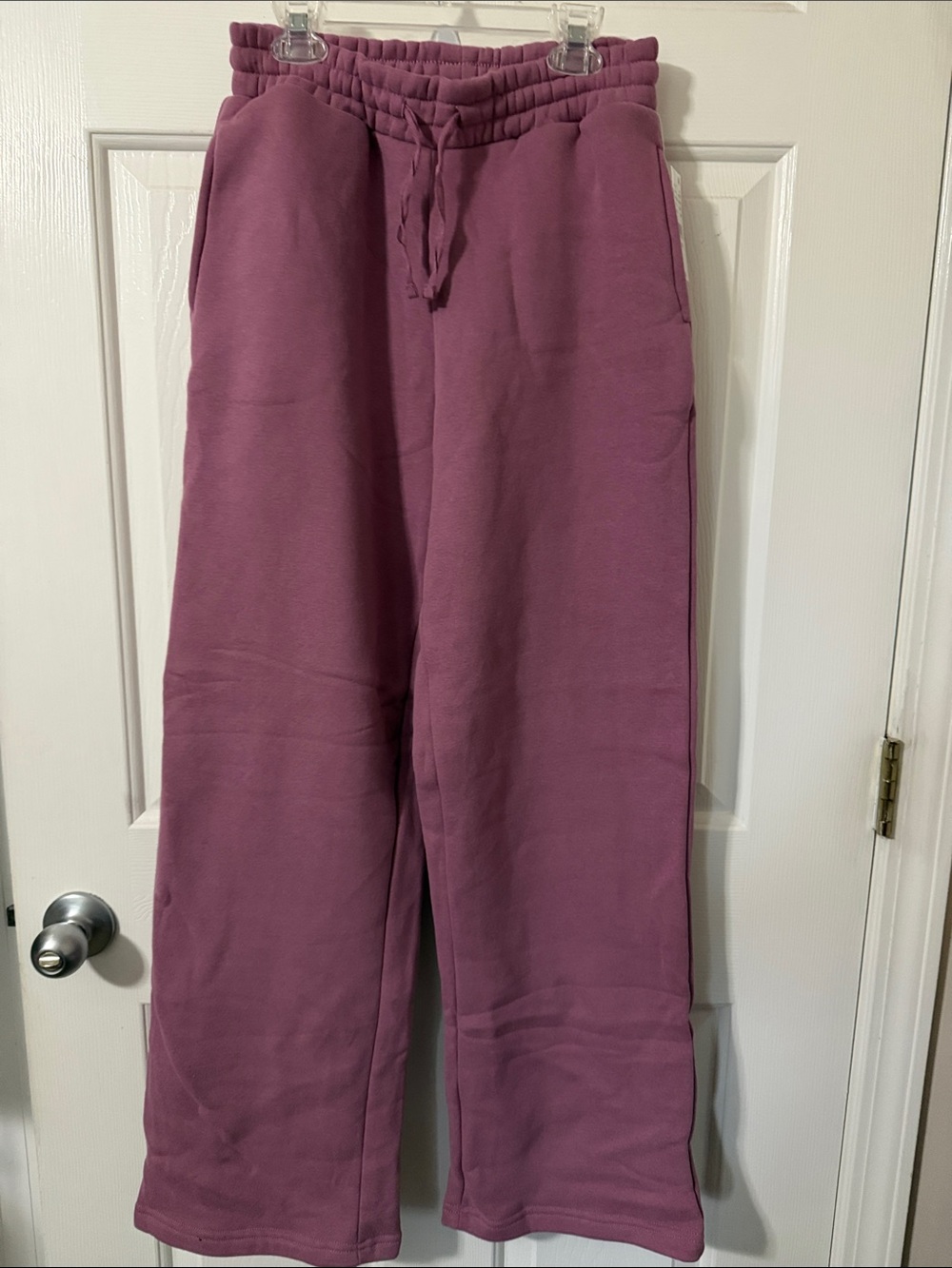 Cozy Pacsun Wide-Leg Sweatpants in Mauve